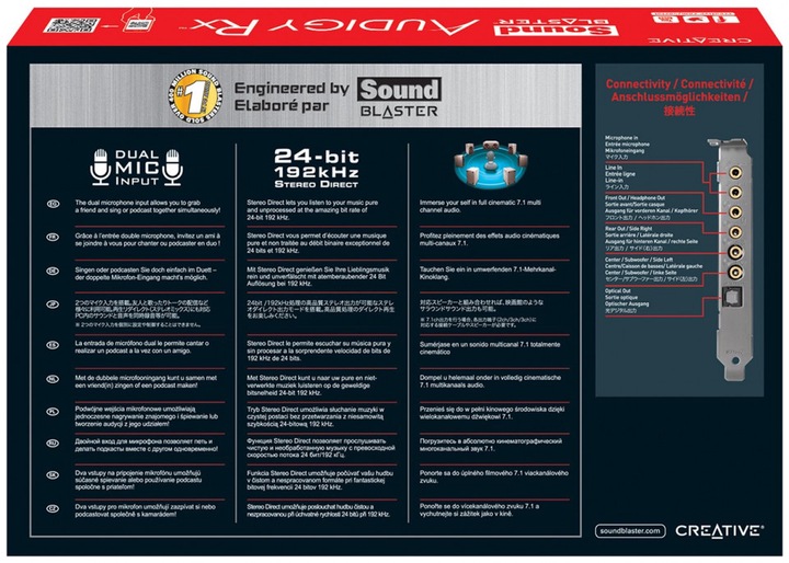 Image du produit Creative Sound Blaster Audigy Rx (PCI-E x1)