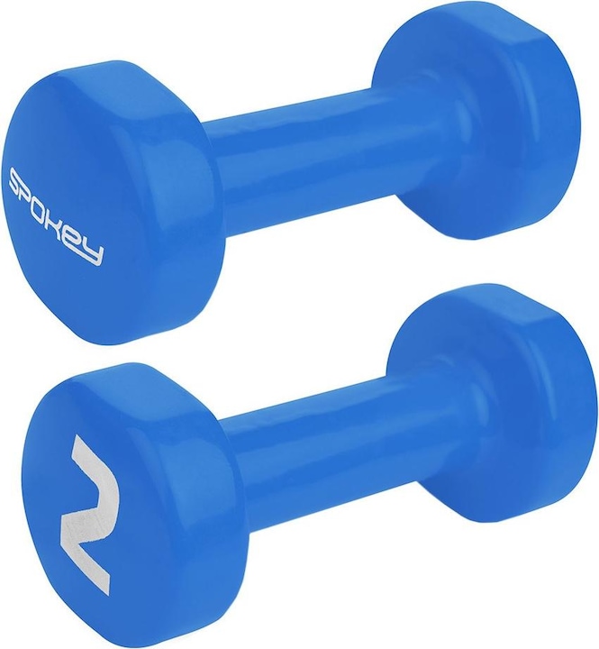 Image du produit Spokey Vinyl Dumbbells Set 2 X 2,0 kg Blue (2 x 2 kg)