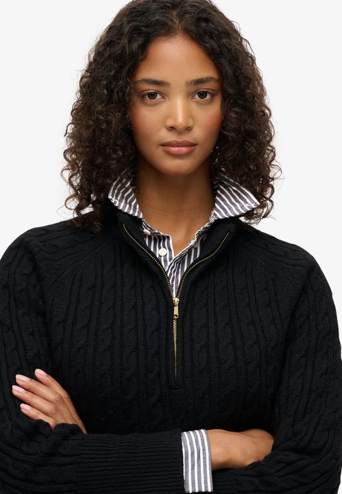 Produktbild Superdry Pullover mit gebürstetem Zopfmuster für Damen (L)