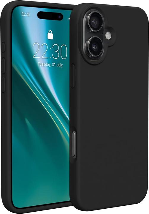 Actual product image Etteri NakÅ‚adka Silicone case for iPhone 16 6,1" black (Apple iPhone 16)