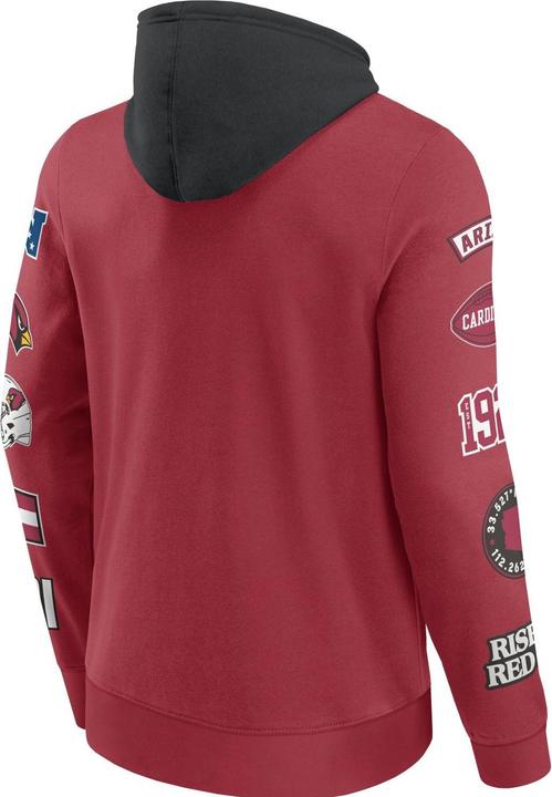 Immagine prodotto Fanatics Arizona Cardinals NFL Felpa con cappuccio con stampa sulle maniche - S (S)