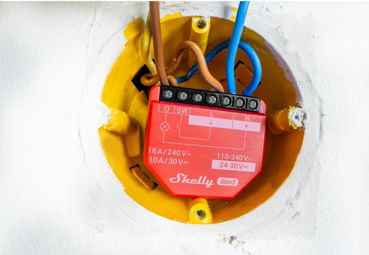Actual product image Shelly 1PM Gen3 (Switch actuator)