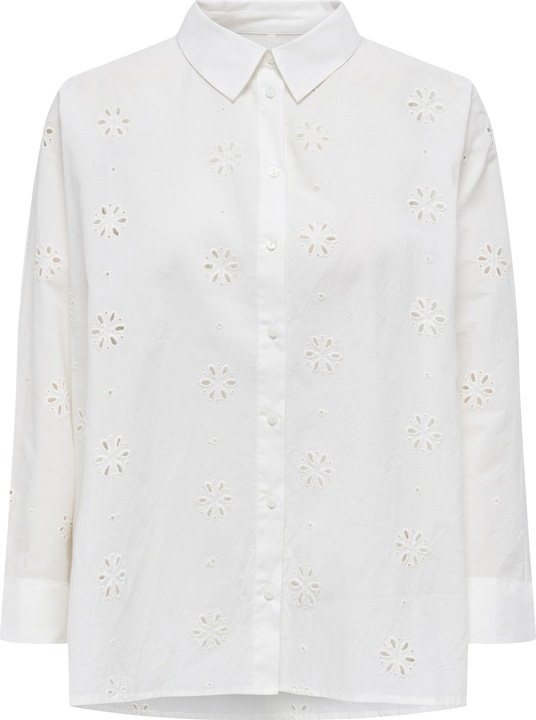 Only Onlnew Lina Grace Ls Brod Angl Shirt Wvn