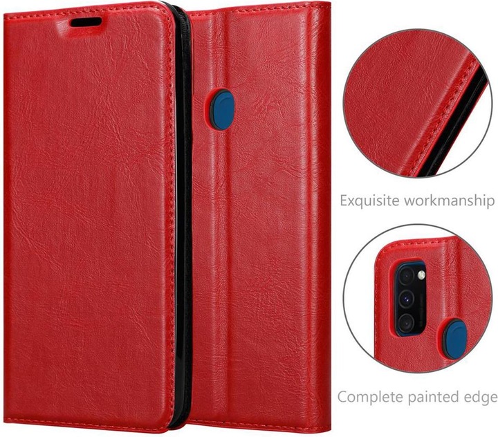 Actual product image Cadorabo Book Invisible Magnet Cover (Samsung Galaxy M30s, Samsung Galaxy M21)