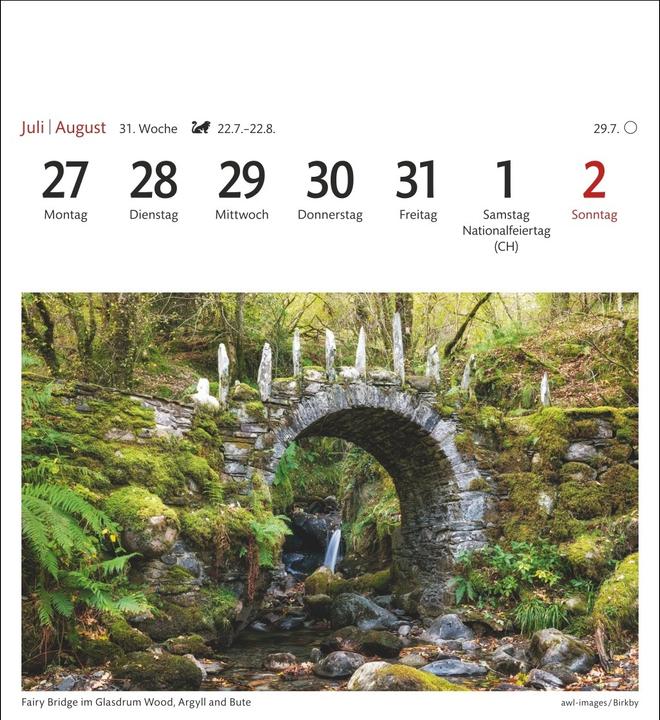 Actual product image Harenberg Schottland Sehnsuchtskalender 2026 - Wochenkalender mit 53 Postkarten (German)