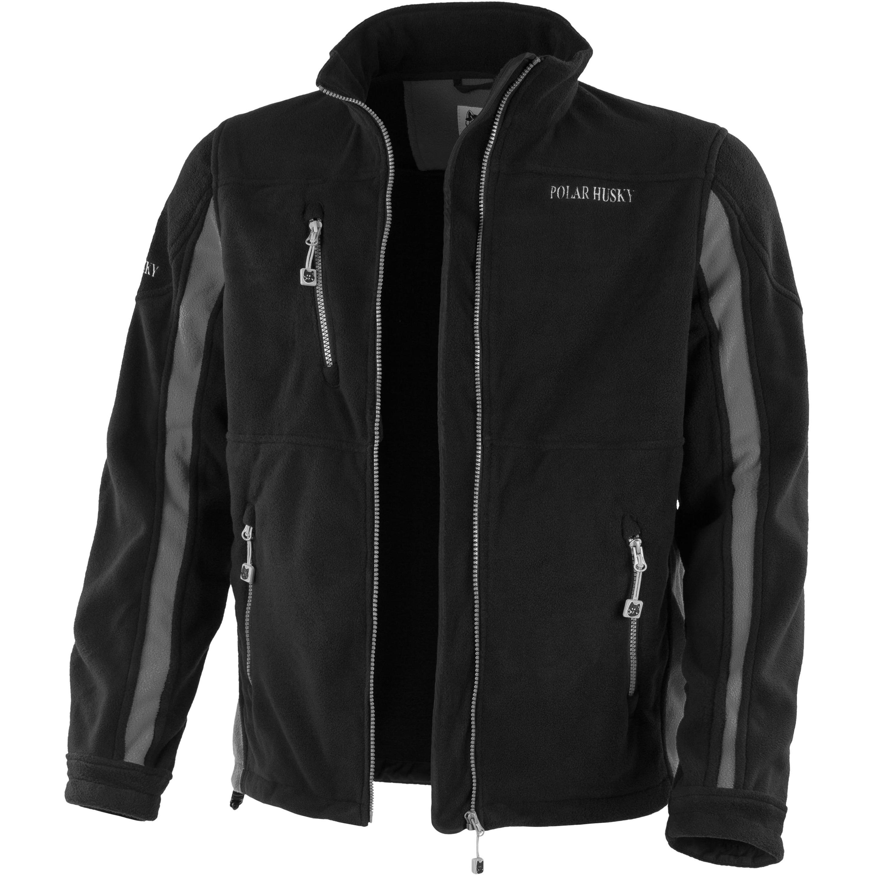 Polar Husky, Unisex, Jacke, Fleecejacke (S), Schwarz, Grau, S