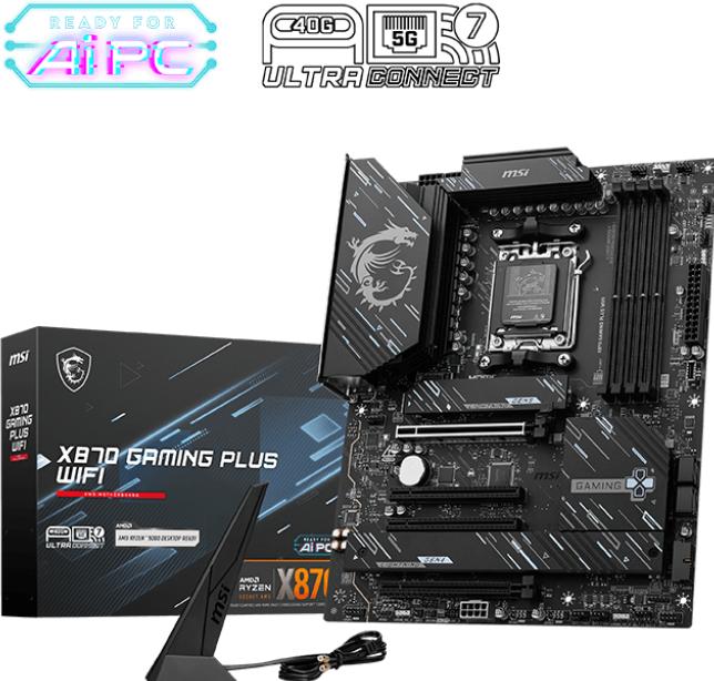 Produktbild MSI X870 GAMING PLUS WiFi (AM5, AMD X870, ATX)