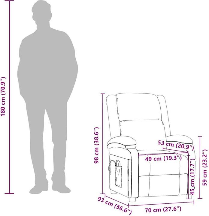 Image du produit vidaXL Massagesessel