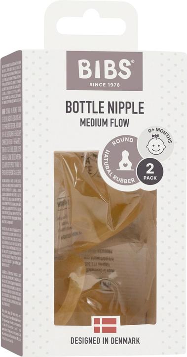 Actual product image Bibs Flaschensauger Latex Medium Flow 2 Stück