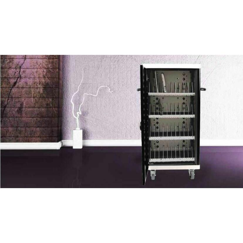 Leba NoteCart UniFit - 30 devices, Notebookwagen, Schwarz, Grau