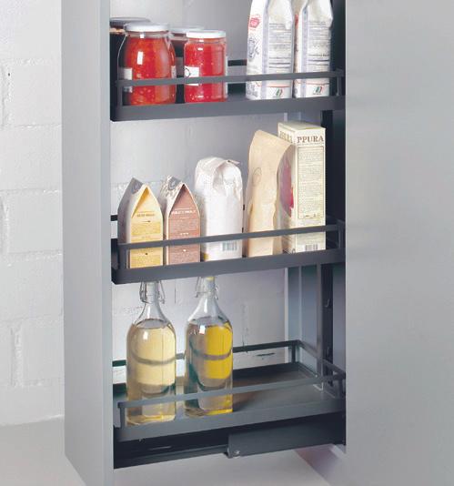 Actual product image Kesseböhmer Tall cabinet front full-extension set PEKA/ Standard