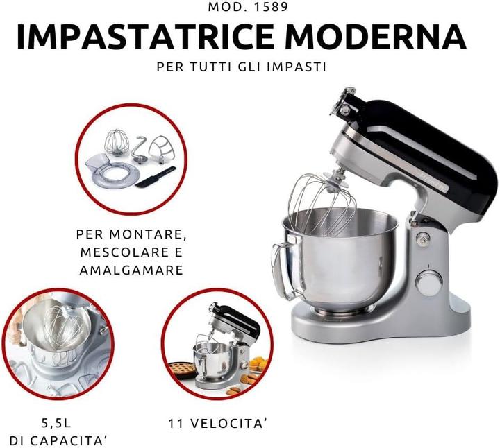 Produktbild Ariete 1589 Küchenmaschine Moderna (1600 W)
