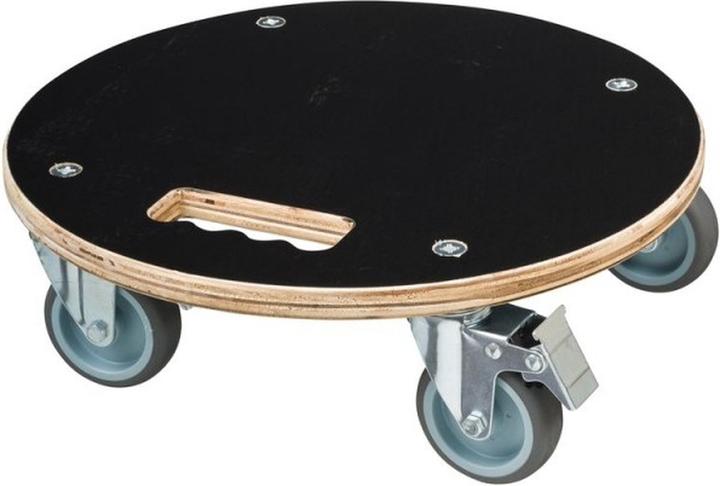 Actual product image Nature Pflanzenroller Rund Ø38cm Schwarz Holz