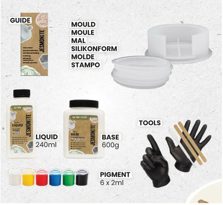 Produktbild Jesmonite Modelliermasse Bastelset Ø 10.2 cm