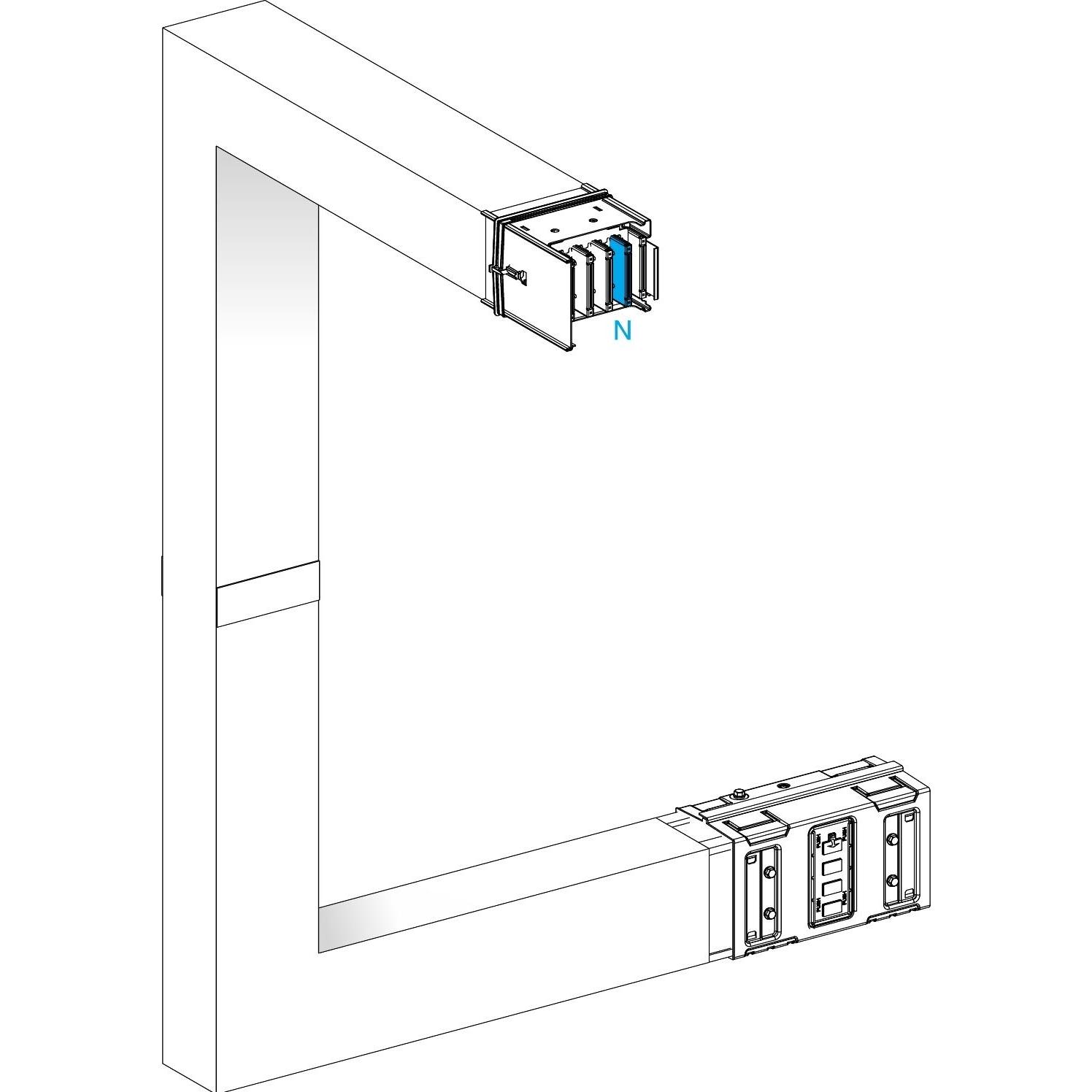 Schneider Electric SE KSA1000DMCL43F KSA MehrfachrichtungsÃ¤nderung aufwÃ¤rts links (Verteiler), Elektronikzubehör + Geh...
