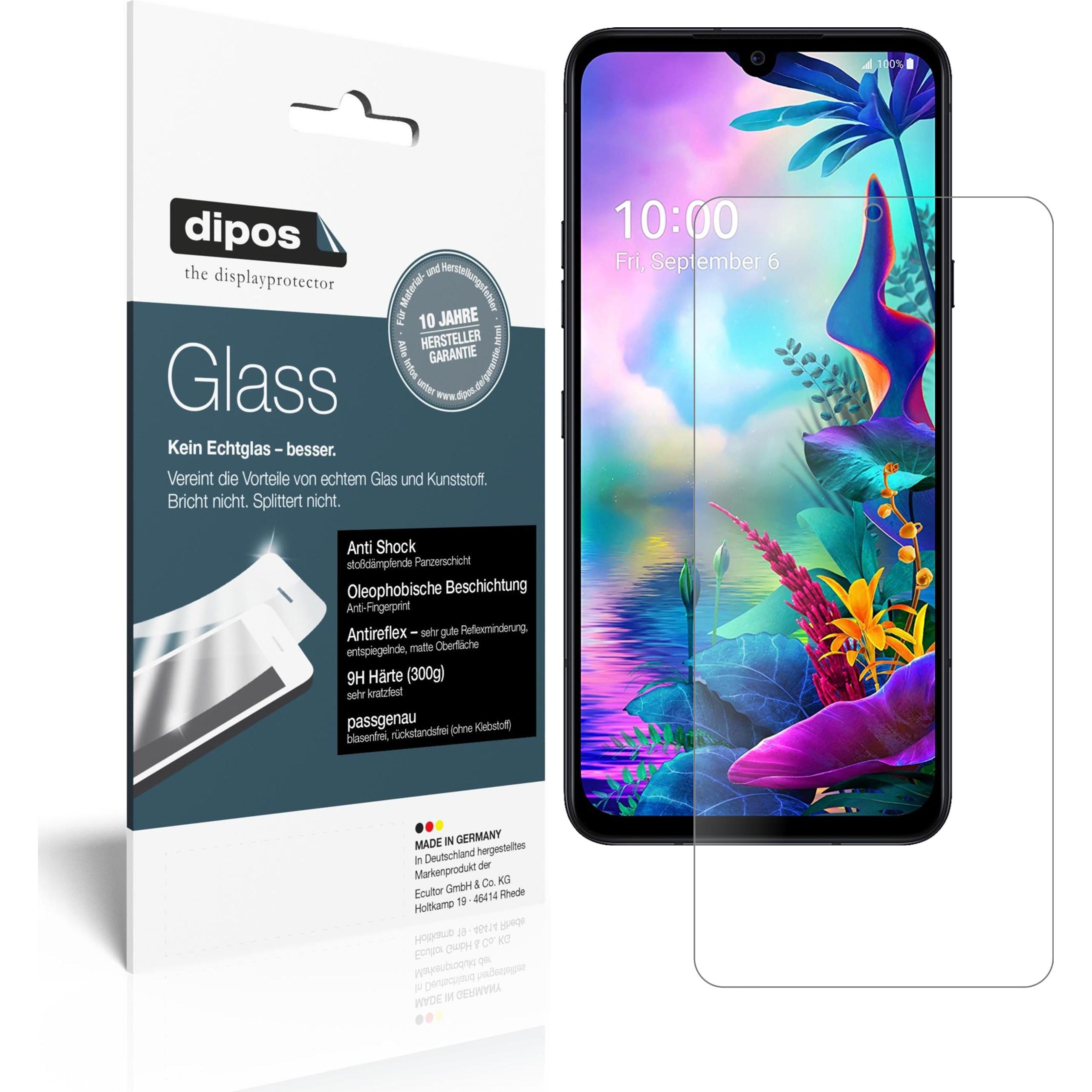 Dipos Displayschutz Anti-Shock (2 Stück, LG G8X ThinQ), Smartphone Schutzfolie, Transparent