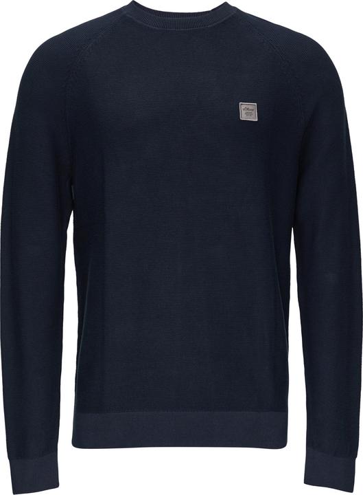 Actual product image s.Oliver Strickpullover Strickpullover mit Struktur und Label-Patch (XL)