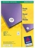 Actual product image Avery Round labels