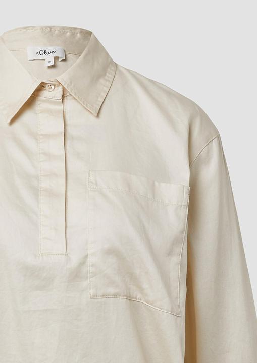 Immagine prodotto s.Oliver Bluse Baumwollsatin-Bluse mit Bindedetail am Saum (40)