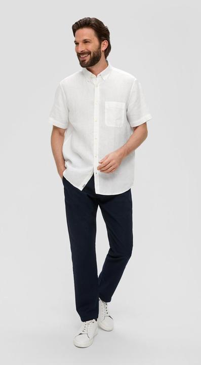 Immagine prodotto s.Oliver Hemd Kurzarmhemd aus Leinen (S)