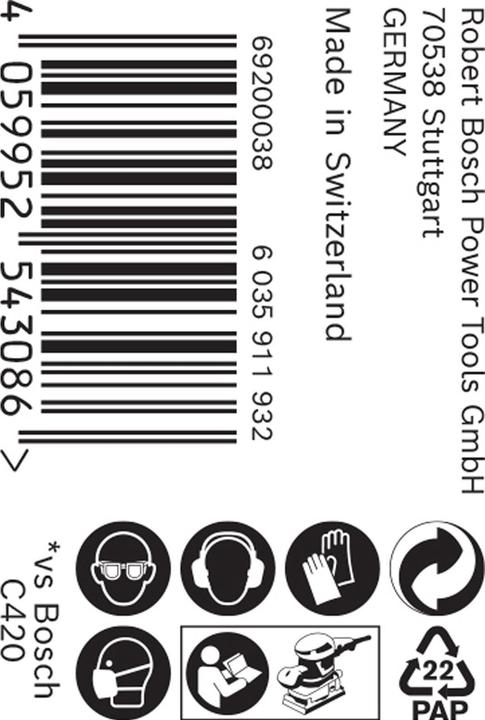 Produktbild Bosch Professional Zubehör EXPERT C470 Schleifpapierrolle zum Handschleifen, 93 mm x 50 m, G 80 (80)