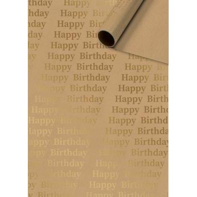 Stewo, Geschenkverpackung, Geschenkpapier Bender 252852988 gold 70x150cm (Geschenkpapier)