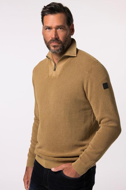 Immagine prodotto JP1880 Maglione polo dal look vintage con collo con zip, fino alla tg. 7XL (L)