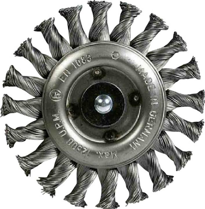 Ironside 243000 Spazzola a disco 115mm/22,2 nodi, per smerigliatrici angolari