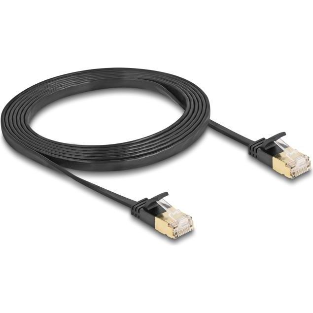 Delock RJ45 Netzwerkkabel Cat.6A Stecker zu Stecker mit robu (U/FTP, CAT7, 2 m), Netzwerkkabel