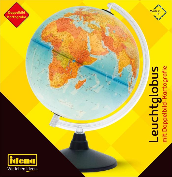 Actual product image Idena Leuchtglobus Erde m. 2 Kartenbildern, Ø30cm (30 cm)