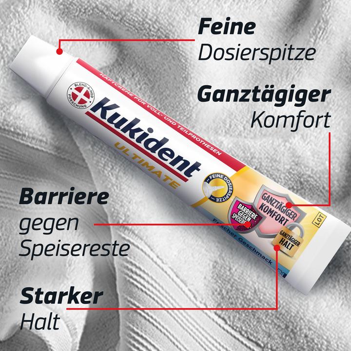 Produktbild Kukident Ultimate Haftcreme Frischer Geschmack 40gr Haftcreme