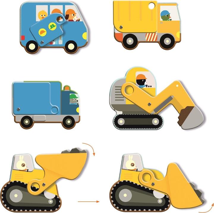 Image du produit Djeco Riesenpuzzle Die Baustelle 17 Teile (17 pièces)