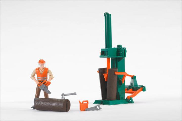 Actual product image Bruder BR Forestry set bWorld with figure