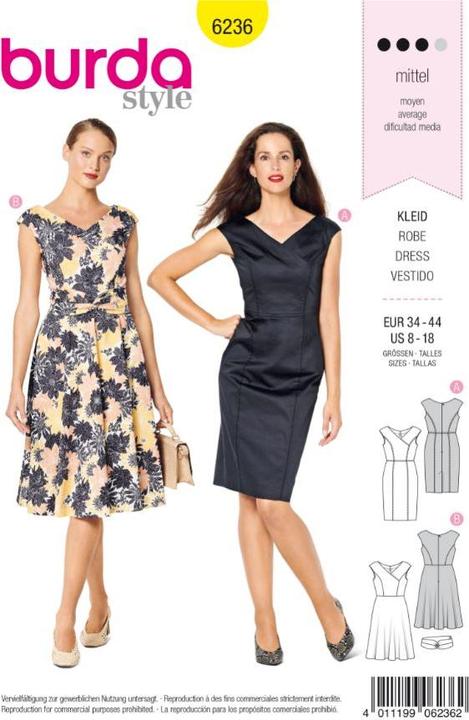 Actual product image Pattern dress with wrap effect