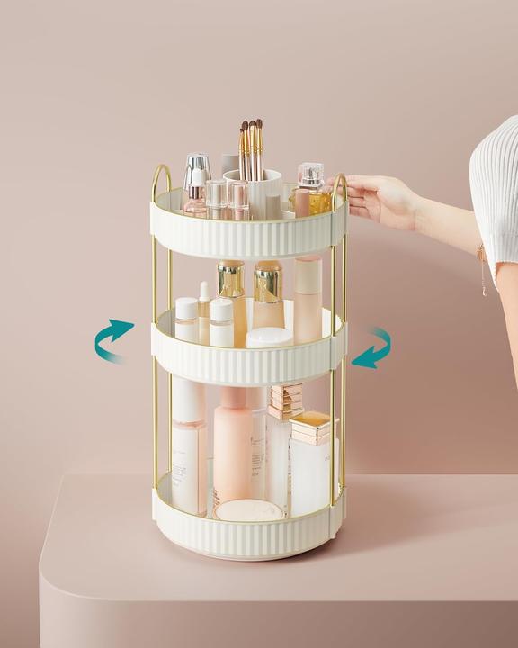 Produktbild Songmics Drehbarer Make-up Organizer mit 3 Ebenen