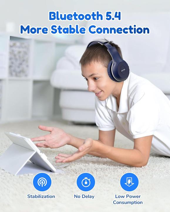 Actual product image EarFun Bluetooth headphones for children, foldable