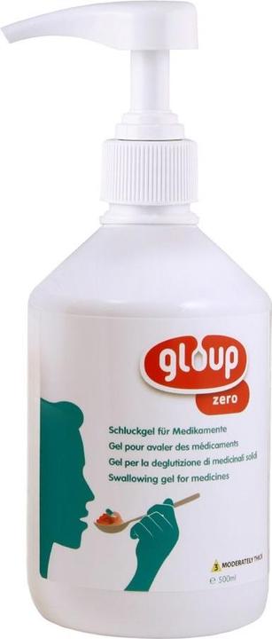 Actual product image Gloup Schluck Gel für Medikamente Zero mit Himbeer-Aroma (1 x, 500 ml, 615 g)