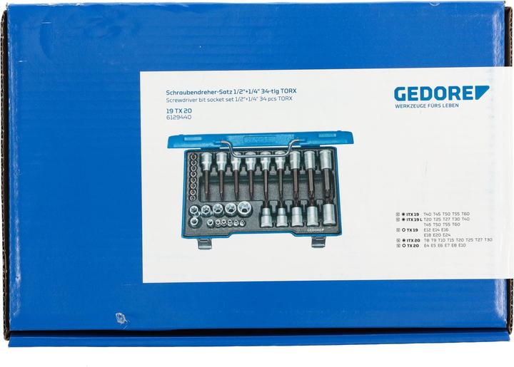 Image du produit Gedore Bouchons TORX intérieurs, TORX extérieurs
