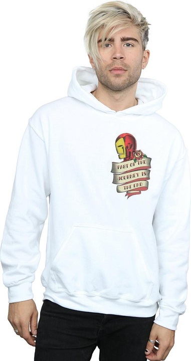 Produktbild Iron Man Tattoo Journey Breast Print Kapuzenpullover (XL)