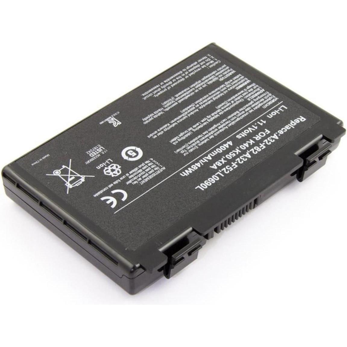 CoreParts MBI2041 Notebook-Akku für Asus (6 Zellen, 4400 mAh), Notebook Akku, Schwarz