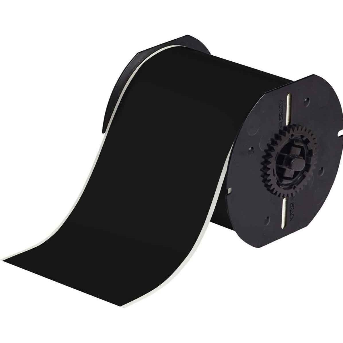 Brady, Etiketten, B30C-4000-569-BK, Hochleistungs-Polyester, Schwarz, 101,6mm x 30,48m, permanent, Endlos (117