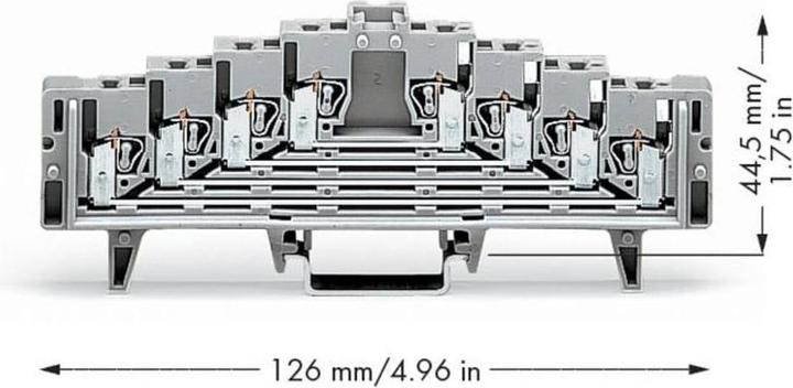 Image du produit Wago 727-220 Pince de manoeuvre à 4 étages sans crochet d'arrêt ei 727220
