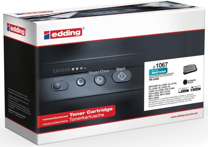 Actual product image Edding Toner 18-1067 like Brother TN-3480 black - toner unit (FC)