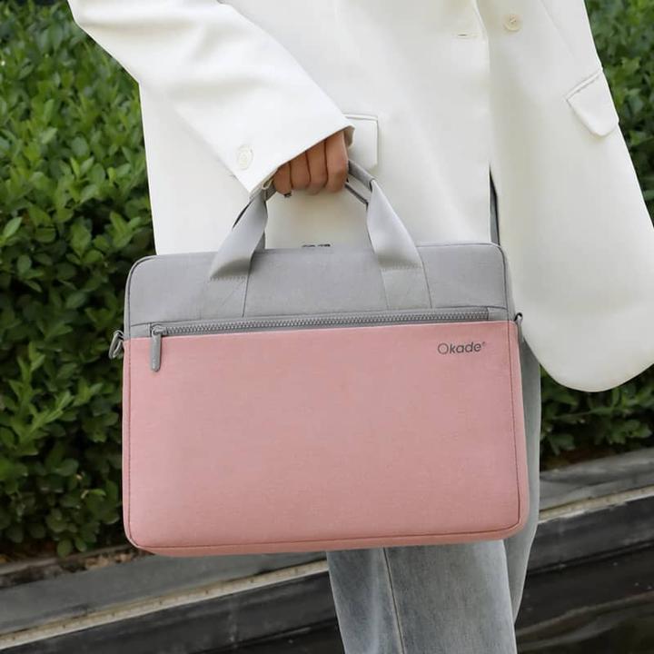 Actual product image Okade MacBook / Laptop bag, 15.6 inch, T66, Pink (15.60")