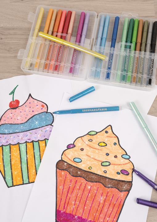 Image du produit EberhardFaber Crayon fibre Glitter (Multicolore, 24 x)