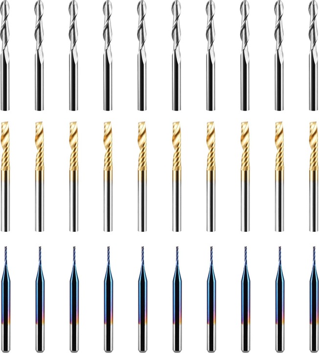 Produktbild Genmitsu 30 Stueck CNC Fraeser Router Bits