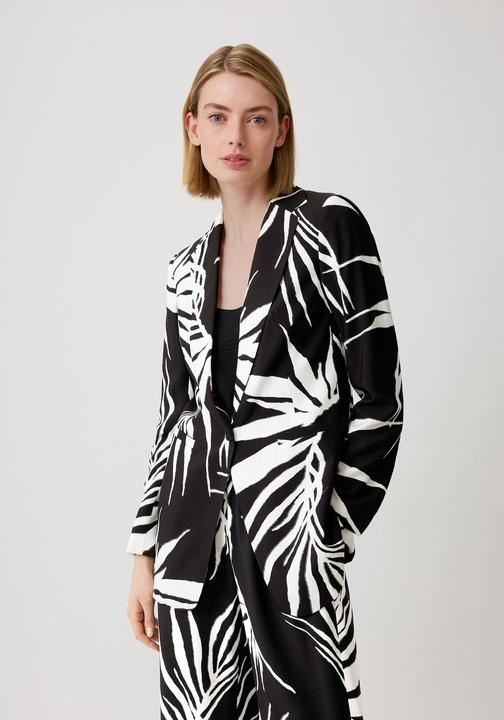 Image du produit Comma Indoor-Blazer Gemusterter Blazer aus Viskosemix (34)