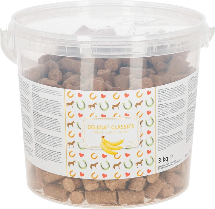 Image du produit Kerbl Delizia Classics Banane - Friandises pour chevaux - 1 kg (1000 g)