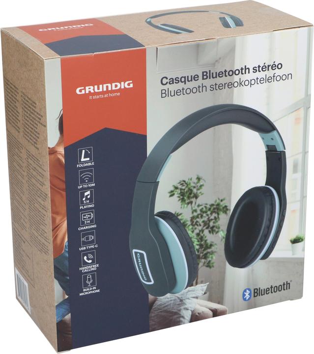 Produktbild Grundig Kopfhörer Stereo BT AB (5 h, Kabellos)