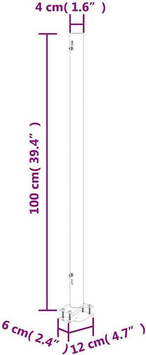 Produktbild vidaXL Seitenmarkise (3 m)